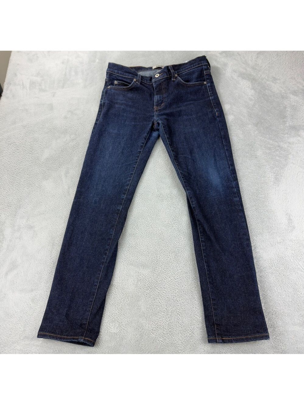 Naked and Famous Men's Super Guy Blue Comfort Indigo Raw Denim Jeans Size 31x29